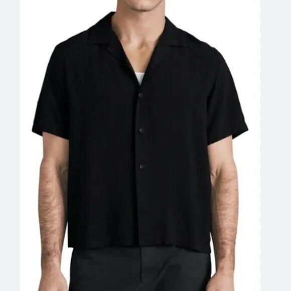 rag & bone Other - Rag & Bone Avery Viscose Camp Shirt Black Size M